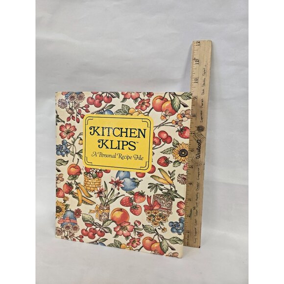 Kitchen Klips Recipe File Book Barnes And Noble 1980's - Picture 8 of 9